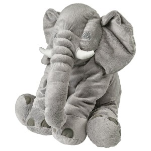 IKEA JÄTTESTOR soft toy, elephant/gray, Ikea Outlet | 8391NHUFM