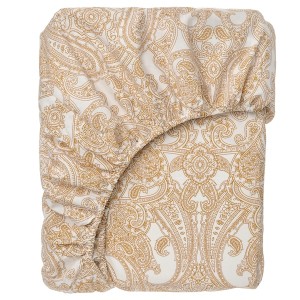 IKEA JÄTTEVALLMO fitted sheet, King Yellow / White, Ikea Outlet | 2306FGIXA
