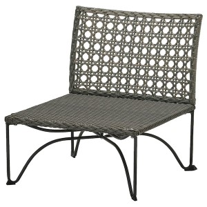 IKEA JUTHOLMEN one-seat section, outdoor, dark gray-brown, Ikea Outlet | 9124HGRQA
