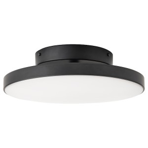 IKEA KABOMBA LED ceiling lamp, 14 in Matte / Black, Ikea Outlet | 0789ATQGJ