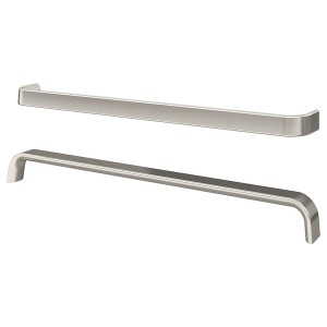 IKEA KALERUM handle, stainless steel color, 15 1/2 in, 2 pack, Ikea Outlet | 5429NHZKQ
