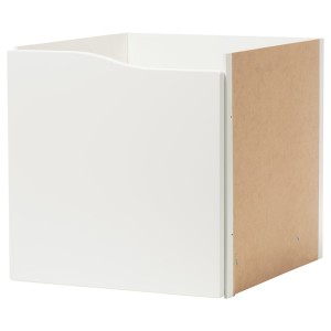 IKEA KALLAX Insert with door, 13x13 in Wave Shaped / White, Ikea Outlet | 0543CMOZR