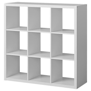 IKEA KALLAX Shelf unit, 44 1/8x44 1/8 in White, Ikea Outlet | 6497WEBZO