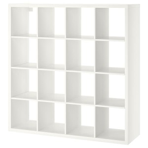 IKEA KALLAX Shelf unit, 57 7/8x57 7/8 in White, Ikea Outlet | 3725QCSLX