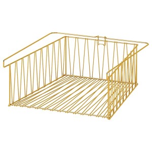 IKEA KALLAX Wire basket, brass color, 15 3/4x13 in, Ikea Outlet | 7068XQCFV