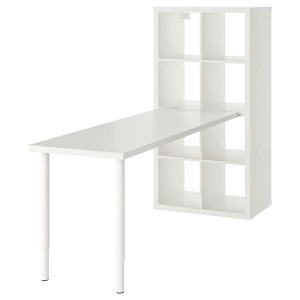 IKEA KALLAX / LAGKAPTEN workstation, 30 3/8x70 1/2x57 7/8 in White, Ikea Outlet | 3974OBYEI