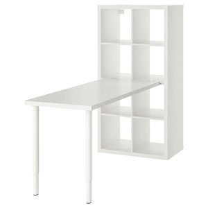 IKEA KALLAX / LAGKAPTEN workstation, 30 3/8x62 5/8x57 7/8 in White, Ikea Outlet | 6928MWOEU