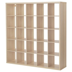 IKEA KALLAX shelf unit, 71 5/8x71 5/8 in White Stained Oak Effect, Ikea Outlet | 5931LNFBK