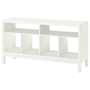 IKEA KALLAX tv bench with underframe, 57 7/8x15 3/8x30 3/4 in White, Ikea Outlet | 3921UPCKI
