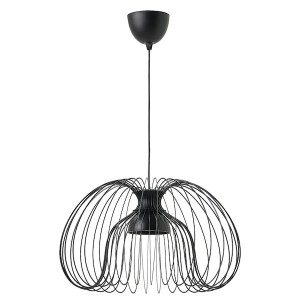 IKEA KALLFRONT / HEMMA pendant lamp, black, 20 in, Ikea Outlet | 0519IEPBX