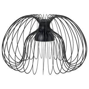 IKEA KALLFRONT pendant lamp shade, black, 20 in, Ikea Outlet | 1087PRQBN
