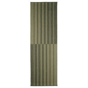 IKEA KANTSTOLPE rug flatwoven, in/outdoor, green, 2'7 inx8'2 in, Ikea Outlet | 1967UFGRT