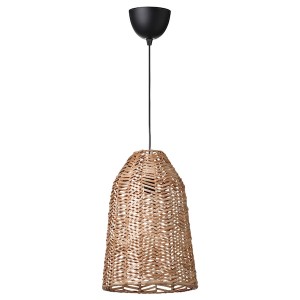 IKEA KAPPELAND / HEMMA pendant lamp Rattan / Black, Ikea Outlet | 0678WTPBZ