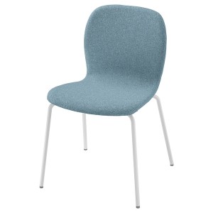 IKEA KARLPETTER chair Gunnared Light Blue / Sefast White, Ikea Outlet | 1806BQYGI