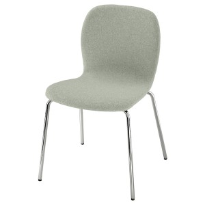IKEA KARLPETTER chair Gunnared Light Green / Sefast Chrome Plated, Ikea Outlet | 3019CSWBF