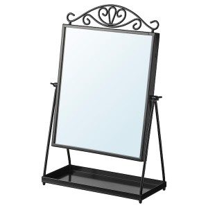 IKEA KARMSUND table mirror, black, 10 5/8x16 7/8 in, Ikea Outlet | 8546QUGPD