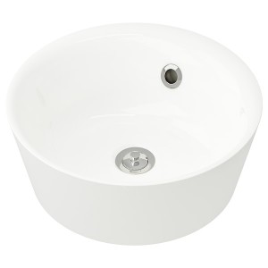 IKEA KATTEVIK countertop sink, 15 3/4 in White, Ikea Outlet | 7968VCNDZ