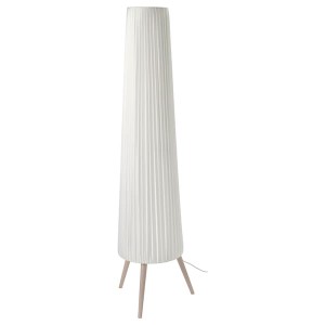 IKEA ÖKENSAND floor lamp, beech/white, Ikea Outlet | 5926UQICW