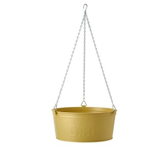 IKEA ÅKERBÄR hanging planter, indoor/outdoor yellow, 10 ¾ in, Ikea Outlet | 8093CBVPY