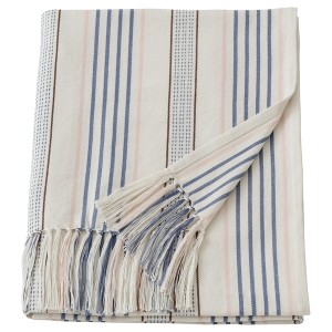 IKEA ÅKERNEJLIKA throw, multicolor, neutrals tassel, 43x67 in, Ikea Outlet | 5964XKALI