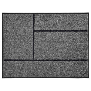 IKEA KÖGE door mat, 2'3 inx2'11 in Gray / Black, Ikea Outlet | 9476UEDRL
