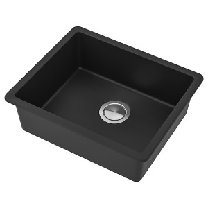 IKEA KILSVIKEN sink, 22x18 1/8 in Black Quartz Composite, Ikea Outlet | 0231EGPDA