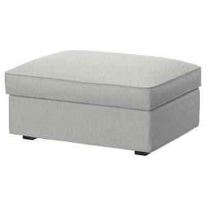 IKEA KIVIK cover for ottoman with storage Tallmyra White / Black, Ikea Outlet | 9563ERPFW