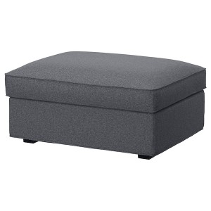 IKEA KIVIK ottoman with storage Gunnared Medium Gray, Ikea Outlet | 2613XGANL