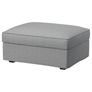 IKEA KIVIK ottoman with storage Tibbleby Beige / Gray, Ikea Outlet | 8462BDTGO