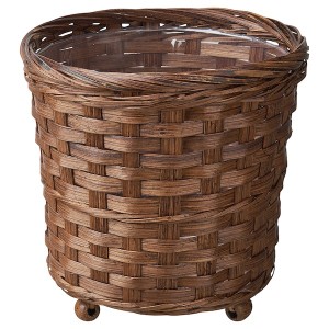 IKEA KLIBBAL plant pot, brown, 6 in, Ikea Outlet | 4352FTBJC