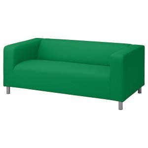 IKEA KLIPPAN loveseat Vissle Green, Ikea Outlet | 6820DZTJW