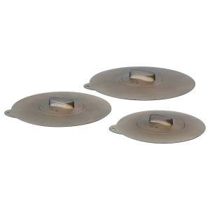 IKEA KLOCKREN universal lid, set of 3, silicone, 3 pack, Ikea Outlet | 8724SIBDO