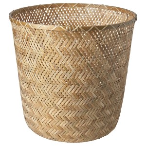 IKEA KLYNNON plant pot, handmade bamboo, 12 ½ in, Ikea Outlet | 3592GIHAC