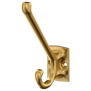 IKEA KÄMPIG hook, brass color, Ikea Outlet | 3095SMOUH