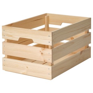 IKEA KNAGGLIG box, pine, 18x12 ¼x9 ¾ in, Ikea Outlet | 9035OHMAX
