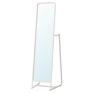 IKEA KNAPPER Floor mirror, white, 18 7/8x63 in, Ikea Outlet | 9026UGRKV