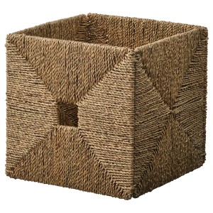 IKEA KNIPSA basket, seagrass, 12 ½x13x12 ½ in, Ikea Outlet | 1823MWQLH