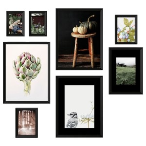 IKEA KNOPPÄNG frame with poster, set of 8, Life in the countryside, Ikea Outlet | 5692FMWVJ