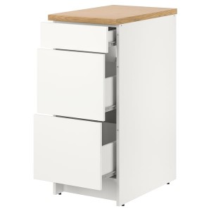 IKEA KNOXHULT Base cabinet with drawers, white, Ikea Outlet | 2503QSITV