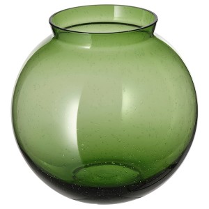 IKEA KONSTFULL vase, green, 7 ½ in, Ikea Outlet | 1923HNYTD
