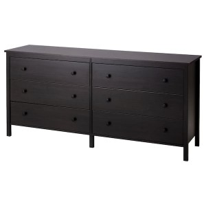 IKEA KOPPANG 6-drawer dresser, 67 3/4x32 5/8 in Black / Brown, Ikea Outlet | 6921KDIPW