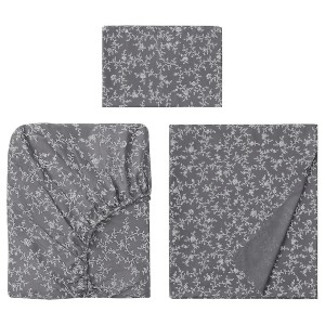 IKEA KOPPARRANKA sheet set, floral patterned, Twin, Ikea Outlet | 6307KQHMF