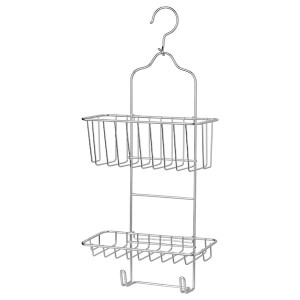 IKEA KROKFJORDEN shower caddy, zinc plated, 9 ½x20 ¾ in Two Tiers, Ikea Outlet | 6015VOEKA