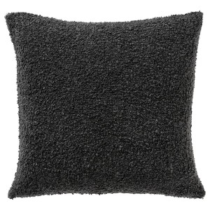 IKEA KÖRSBÄRSMAL cushion cover, dark gray, 26x26 in, Ikea Outlet | 5417UYQJP