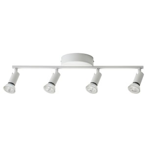 IKEA KRUSNATE ceiling light with 4 spotlights, white, Ikea Outlet | 1694ADZHC
