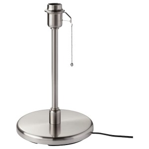 IKEA KRYSSMAST table lamp base, nickel plated, Ikea Outlet | 4039IMFYT