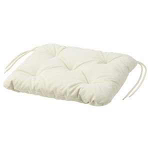 IKEA KUDDARNA chair pad, outdoor, 14 1/8x12 5/8 in Beige, Ikea Outlet | 7145NVDCU