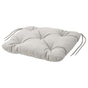 IKEA KUDDARNA chair pad, outdoor, gray, 14 1/8x12 5/8 in Beige, Ikea Outlet | 0279CXSZM