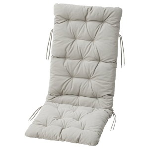 IKEA KUDDARNA seat/back pad, outdoor, 45 5/8x17 3/4 in Gray, Ikea Outlet | 7092CVWFX