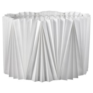 IKEA KUNGSHULT lamp shade, pleated white, 17 in, Ikea Outlet | 3961HJMXA